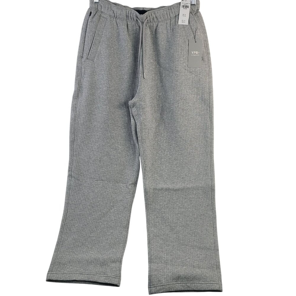 YPB By Abercrombie PB Restore Collection Gray Ribbed Knit Drawstring Pants Sz M